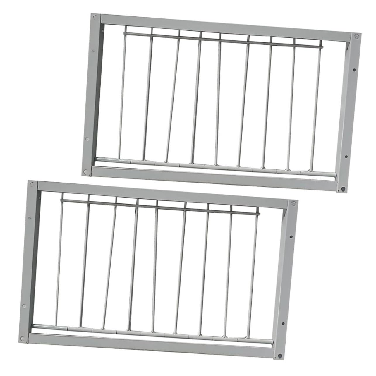 Milisten Puertas para Jaula de Pájaros en Hierro Blanco, 2 Piezas Diseño Seguro y Uso Conveniente para Criaderos y Casas de Aves