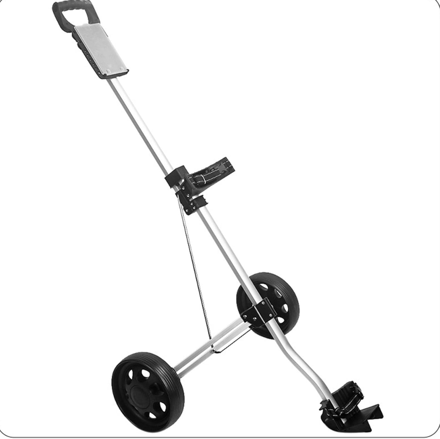 Linjinx Aluminum Golf Cart, 2-Wheel Foldable, Easy Setup, Push-Pull