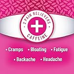 Pamprin Maximum Strength Max Pain and Energy Formula, Menstrual Period Symptoms Relief for Cramps, Bloating and Fatigue, 24 Caplets - Image 3