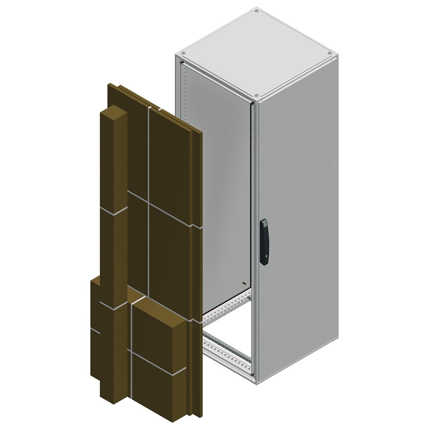 Puerta ciega SF/SM 2000x500 porte pleine d'armoire métallique