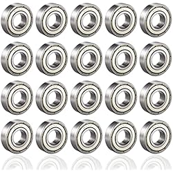 Patines Abec 5 Precio 608zz Rodamientos de Bolas 8 x 22 x 7 mm, Metal Doble Revestimiento, Rodamientos skateboard 20 Unidades