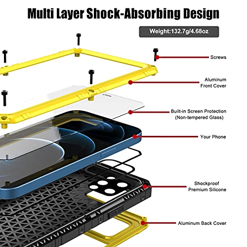 Coque iPhone 12 Pro Max étanche Beeasy en métal renforcé de qualité - 5