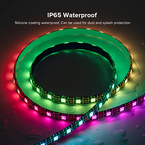 Tira de LED WS2812B con controlador SP611E 16.4FT 300 LEDs RGB miniatura 2