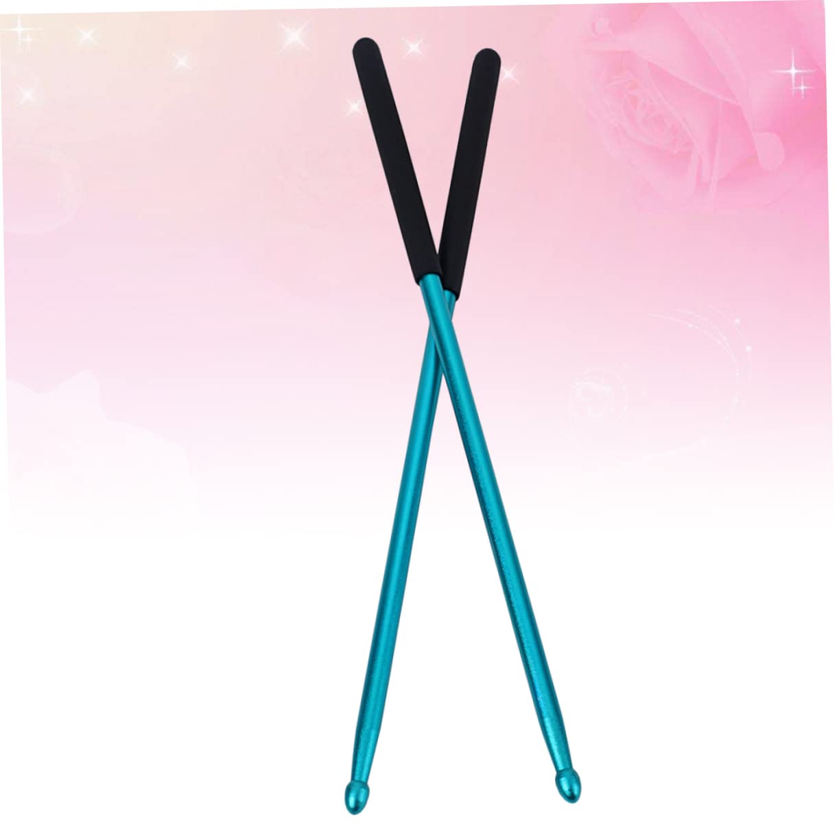 VICASKY 2 Pares baqueta de de aluminio silenciadores de baquetas palos de instrumentos de percusión baquetas de jazz baquetas tambor Práctica de pad de tambor baqueta antioxidante
