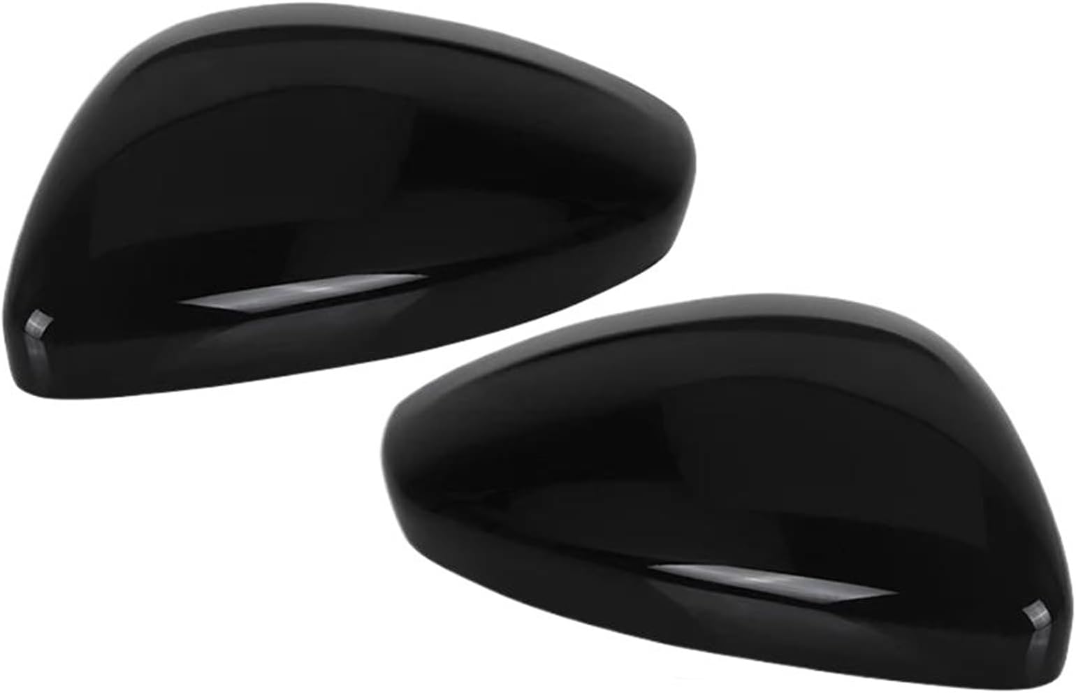 For Citroen C3 2016 2017 2018 2019 2020 2021 2022 2023 Door Wing Rearview Mirror Shell Housing Side Mirror Cover Case FIXCOR(2xGlossy Black)