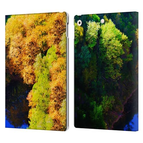 Étui portefeuille iPad 10.2 Haroulita évite les rayures d'écran avec style lac nature