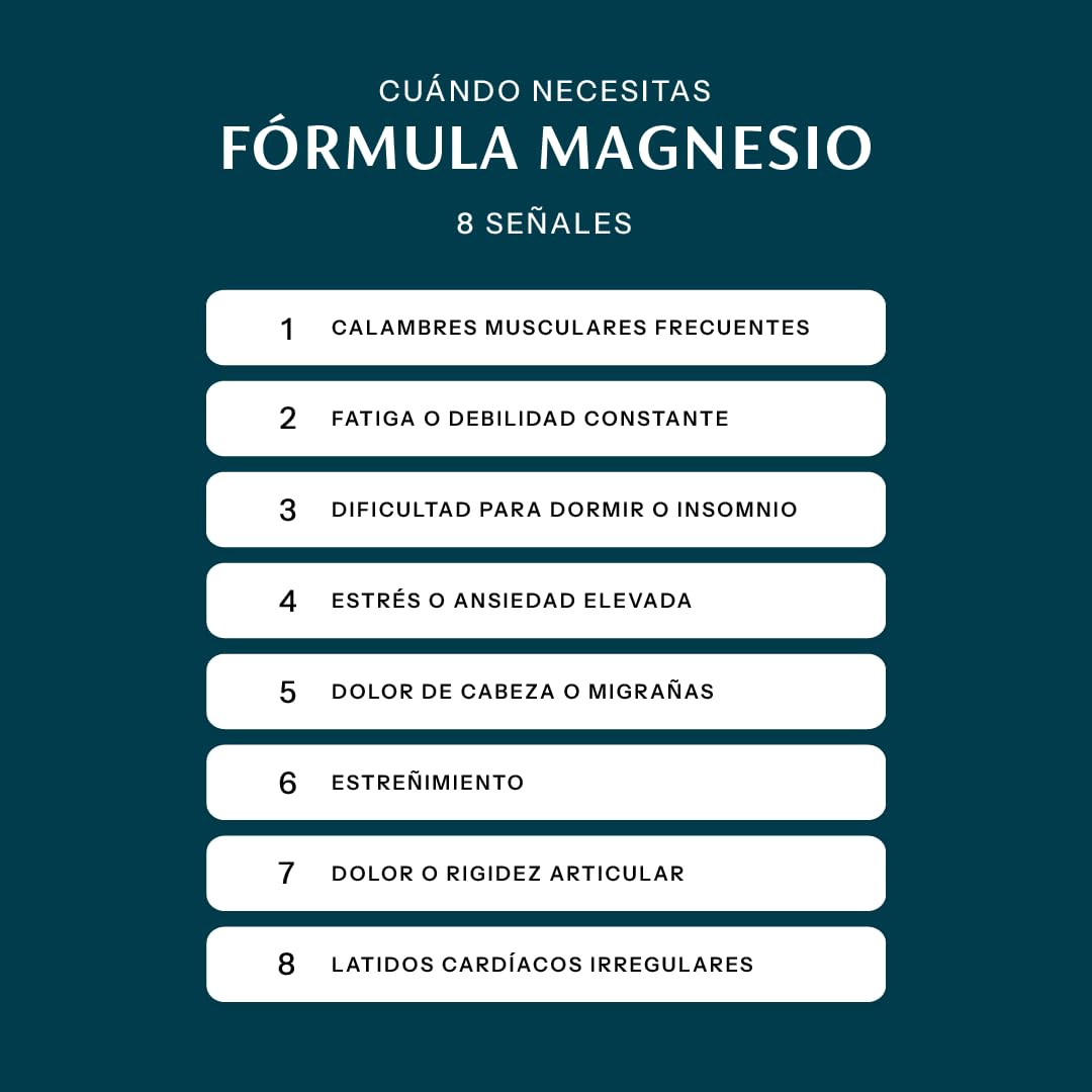 Magnesio Bisglicinato - Alta Absorción con Vitamina B6 y Glicina - Magnesio Cápsulas para Sistema Nervioso, Músculos y Energía - Reduce Cansancio y Fatiga - 100 Cápsulas (Paquete de 2)