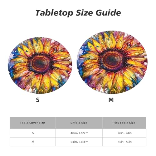 Nappe ronde ajustée avec bord élastique imperméable pour table