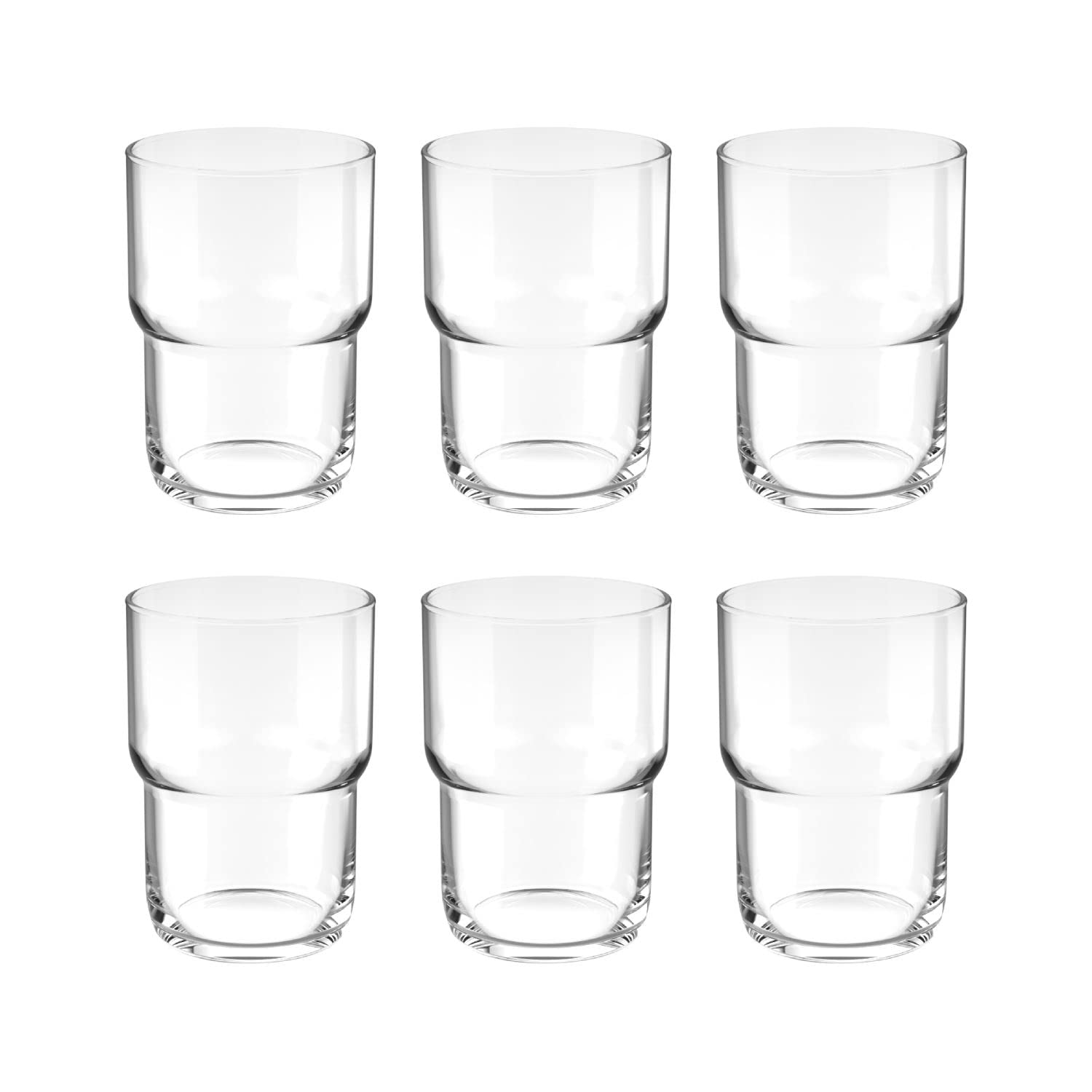 Ocean Modular Hi Ball Glass, 460 Ml, Set Of 6, B24516, Mocktail Glass, Highball Glass, Tall Glass, Beverage Glass, Long Drink Glass, Water Glass, Juice Glass