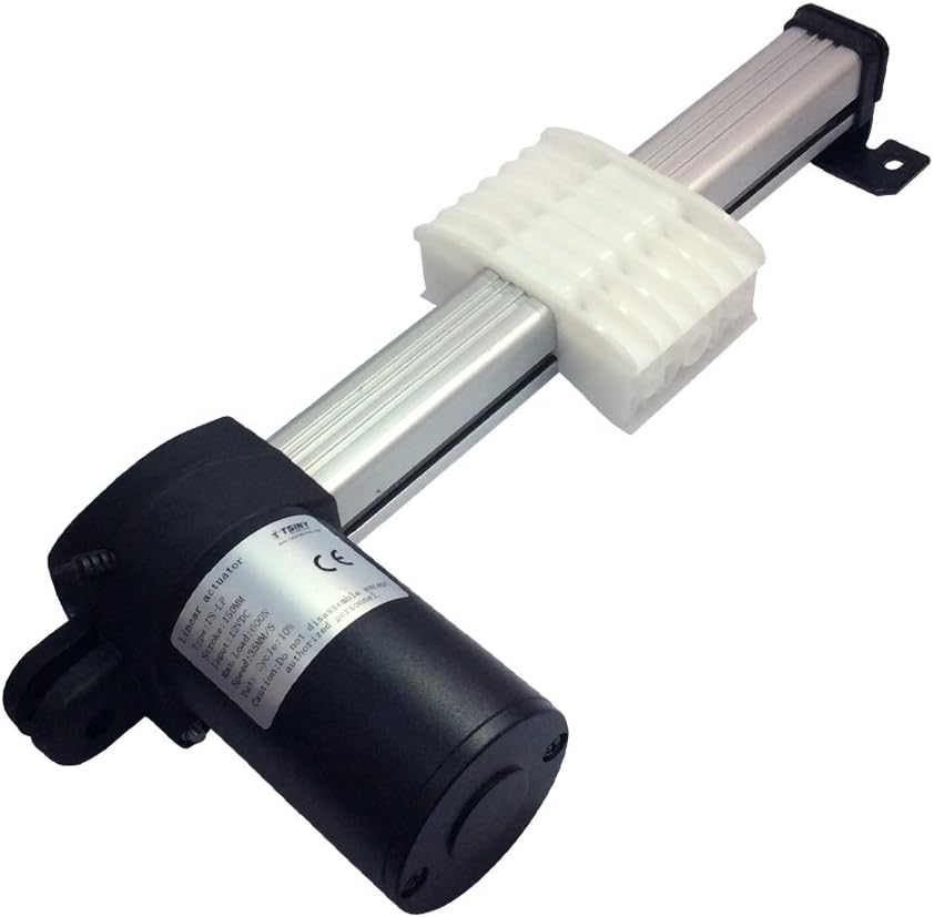 BEMONOC DC 12V 6" 150mm Stroke Slider Block Motor Linear Actuator 35mm/s Torque 60KG