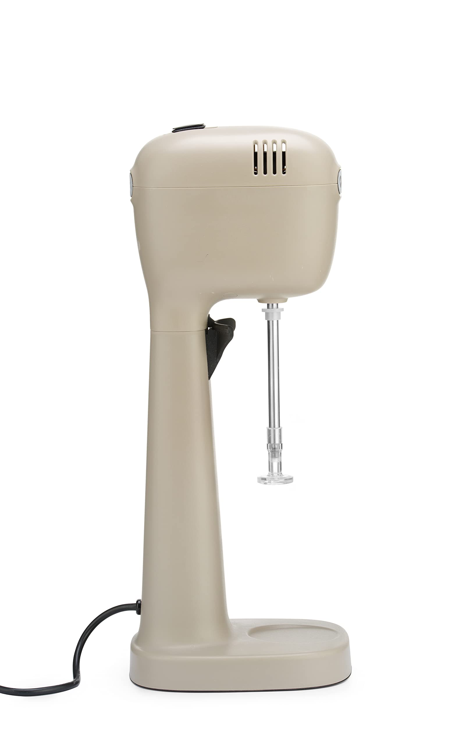 HENDI Mixer Professionale per Bevande, Aeratore di Bevande Leggere, Frappé, Cappuccini Freddi, Include 2 Bicchieri e 4 Agitatori, 230V/400W, 170x196x(H)490mm, Caramello