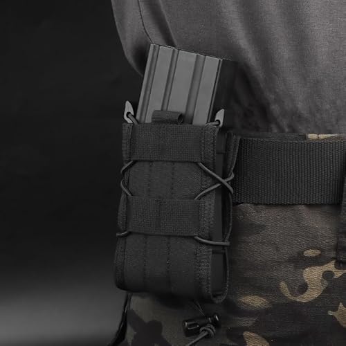 5.56 Magazine Pouch, Tactical Holster Single Rifle Pistol Mag Bag for AK AR M4 AR15 Shooting Airsoft Paintball(MG-49-BCP) - Image 3