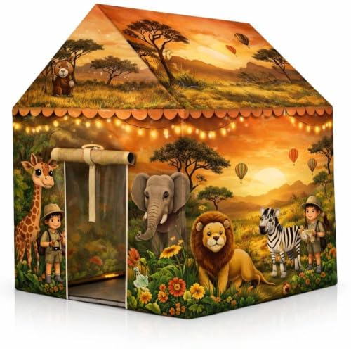 Image of Colorfull and Light Weight Children Play Tent House for 3 to 10 Years Old Kids Girls and Boys Light Weight and Foldable Children Toys,Indoor and Outdoor Kid Tent Houses