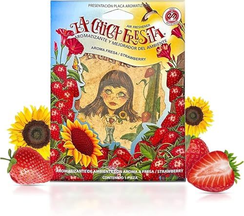Image of 6 pack Strawberry La Chica Fresita air Fresheners Aromatizante Fresa