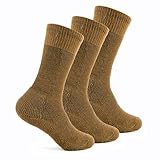 thorlos unisex adult Mcb Max Cushion Combat Over the Calf Hiking Socks, Coyote Brown, X-Large US