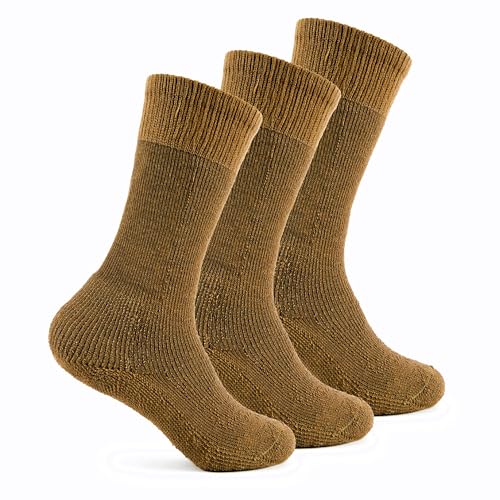 thorlos unisex adult Mcb Max Cushion Combat Over the Calf Hiking Socks, Coyote Brown, X-Large US