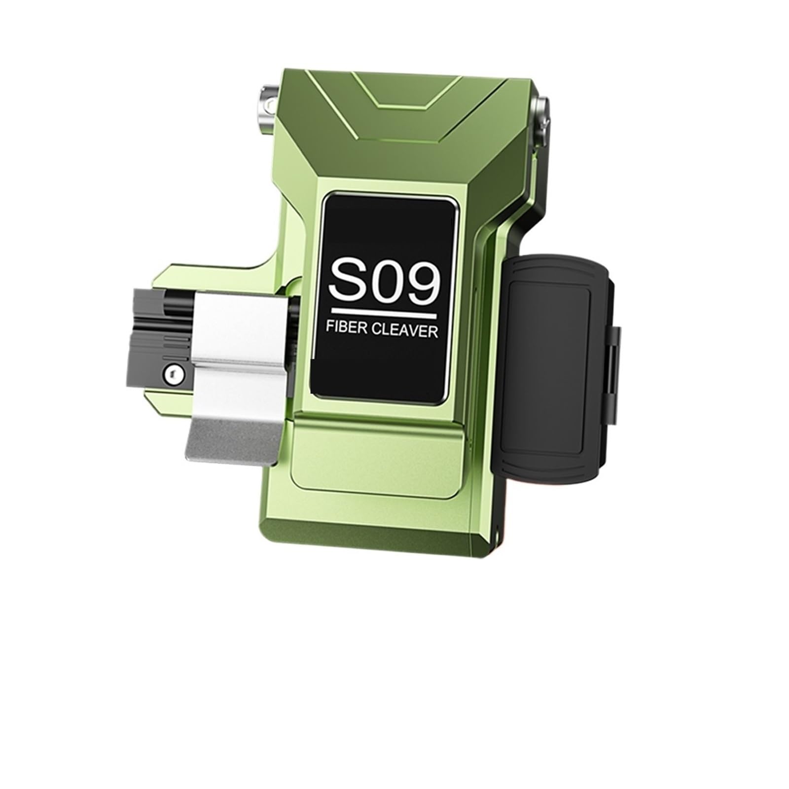 S09 Fully Automatic High Precision One-Step Fiber Optic Cleaver Optical Splicer Cutting Knife Optoelectronic Cleaver(S-09 Green)
