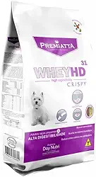 Premiatta Ração Whey Hd Crispy Cães Adultos Raças Pequenas 6Kg (30X200G)
