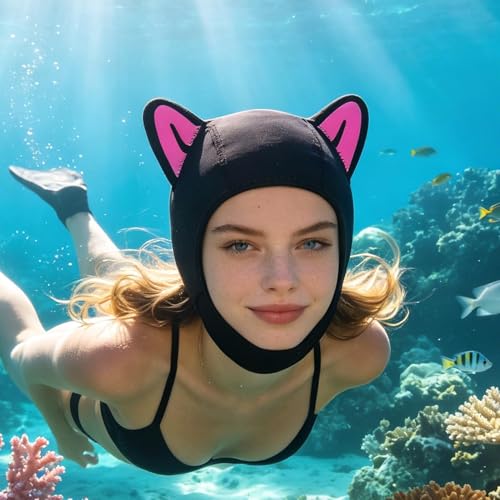Gorro de buceo elástico con aislamiento térmico avanzado para aguas frías 3