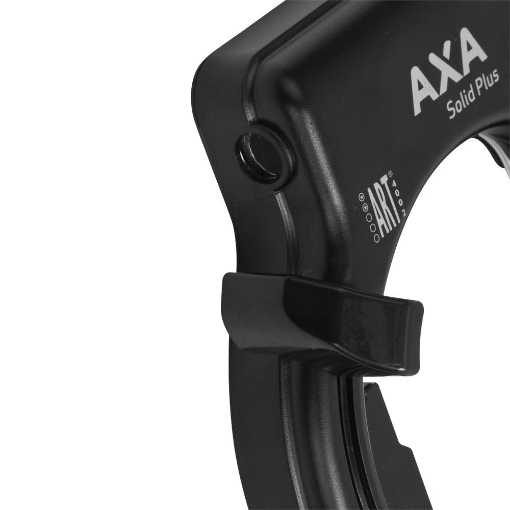 AXA Set Solid Plus Rahmenschloss + Newton 150 cm Einsteckkabel – Sicherheitsstufe 11 – Schlüssel nicht abziehbar