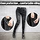 HOMDECR Damen Slim Fit Motorrad Jeans Mit Protektoren Knie Und Hüftprotektoren Stretch Slim Fit Denim Motorradhose Cargo Motorradjeans Schutzhose Biker Pants (Schwarz,S)