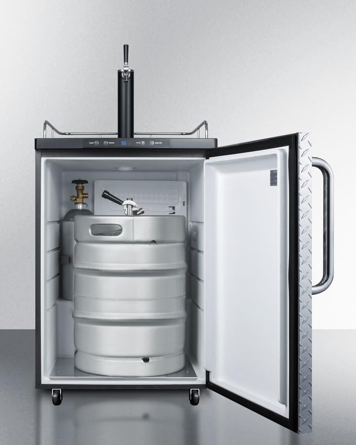 Summit SBC635MDPL - Dispensador de vino, plateado con placa de diamante 4