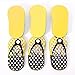 Spove Polka Dot Flip Flop Manicure Sets Manicure Kit Shape Personal Care pack of 6 Yellow