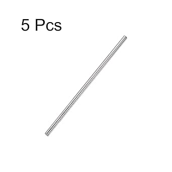 uxcell 4mm x 150mm 304 Stainless Steel Solid Round Rod for DIY Craft - 5pcs