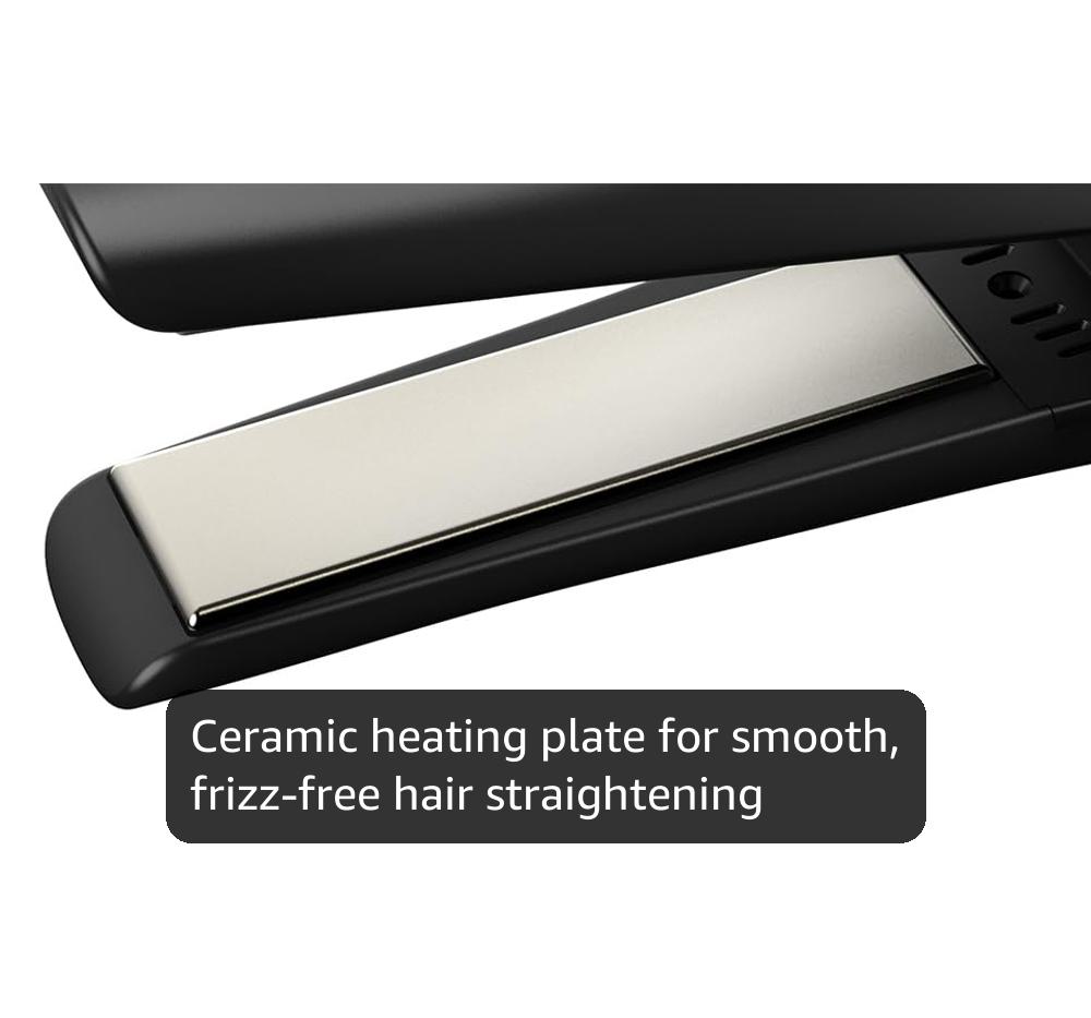 REVAMP Liberate Cordless Compact Ceramic Hair Straightener - Cordless Hair Straighteners, Rechargeable Battery Travel Straightener, Portable Straighteners for Straight, Curl & Wavy Styles - Black