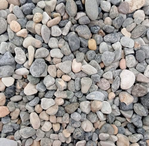 BERNARDELLI - Ciottoli Grigio Ghedi (7/15 mm) per arredo di esterni, vasi e fiorere - Sacco da 25 kg