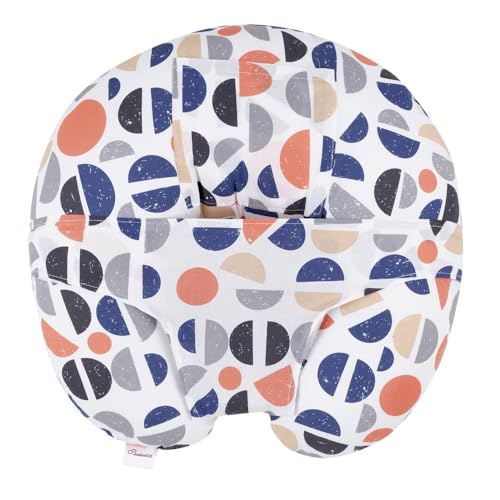 Image of Wakefit Feeding Pillow for New Born Baby | 3 Months Warranty | 5 in 1 Nursing Pillow with Belt and Hoop for Breastfeeding with Cotton Removable Cover | Bekky