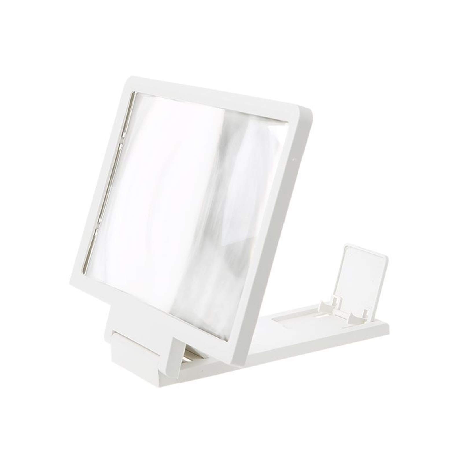 GHJrtHFJ Screen magnifiers, 3D Screen Amplifier Mobilephone HD Magnifying Glass Stand(Wit)