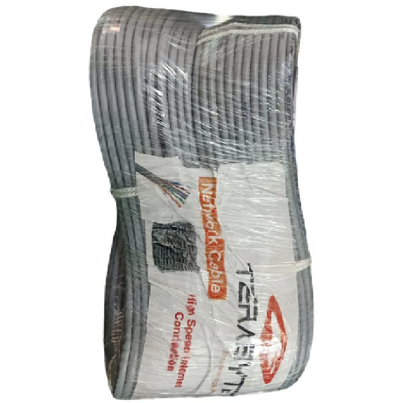 KIPEK Terabyte 90 Meter Cat 6 Ethernet Cable Heavy Duty High Speed RJ45 Patch Cable, Cat6 LAN Cable, Network, for Router/Modem/Gaming/Server (Grey) 02