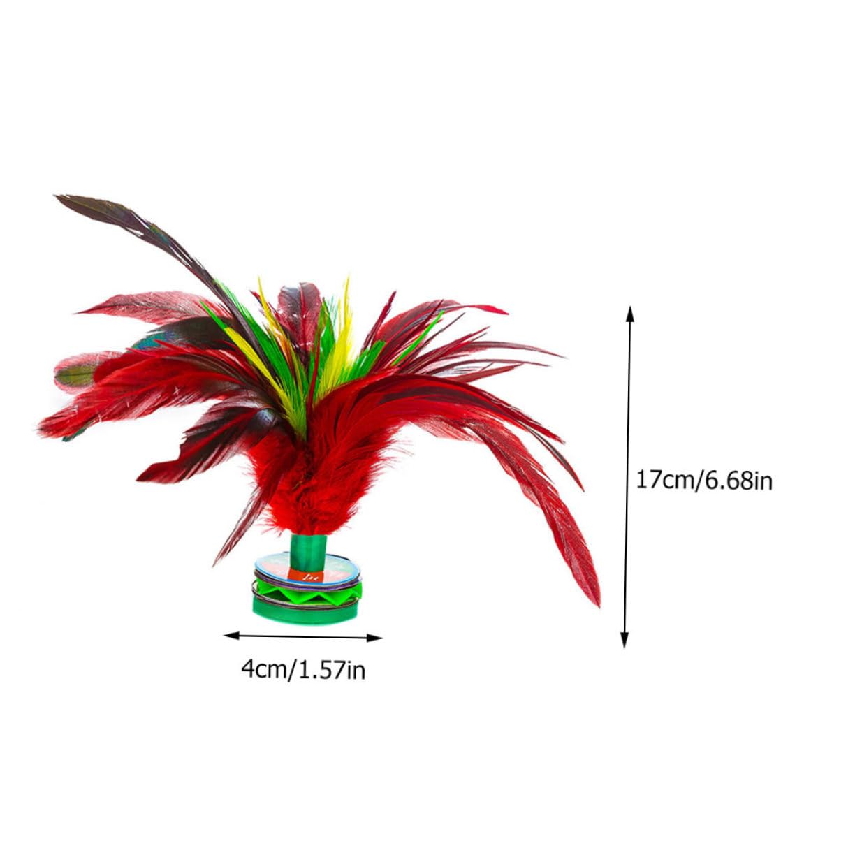 BESPORTBLE 4pcs Rooster Shuttlecocks for Creative Kicking Game for Indoor Outdoor Exercise and Multiplayer Fun Traditional Chinese Jianzi for All Ages