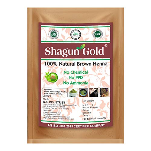 Buy Shagun Gold Hair color Herbal Light Brown Henna powder 100g Online