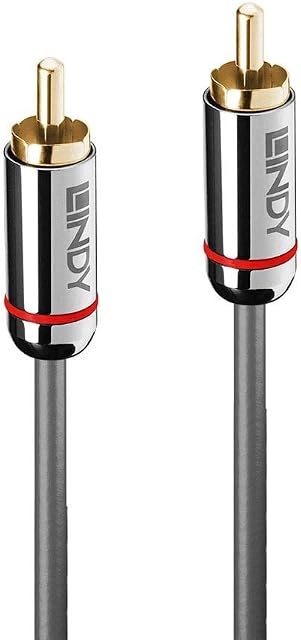 LINDY 35338 0.5m Digital Coaxial Audio Cable, Cromo Line