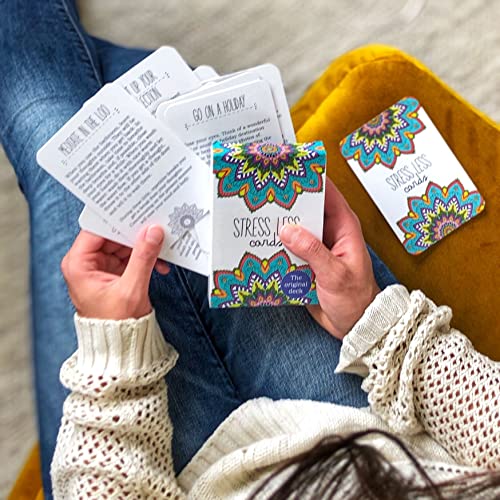 Sunny Present Stress Less Cards - 50 Mindfulness & Meditation Exercises - Self Care Cards That Helps Relieve Stress and Anxiety - The Original Deck - Image 5