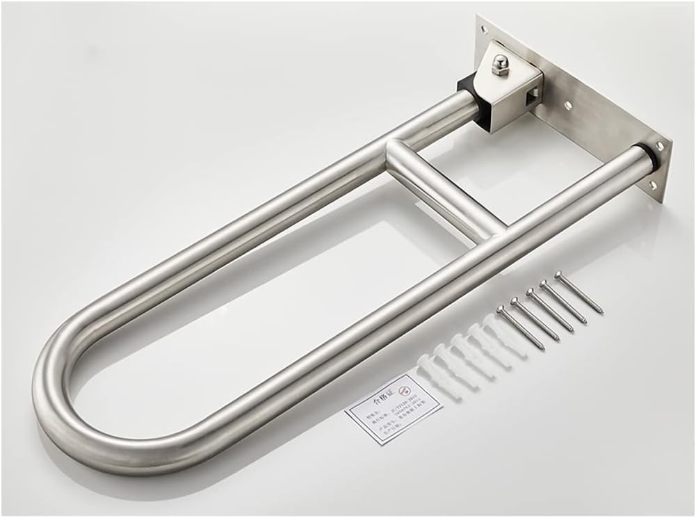 Asidero para WC de minusválidos, asidero de pared para WC de mayores asidero de baño asidero plegable 75cm(60cm)