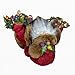 Kurt Adler 20 inch Sugar Fruit Santa with Fruit Wreath