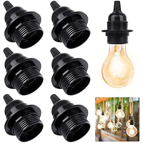 LuluDa 7Pcs Adaptador de Bombillas Vintaje E27 Cover