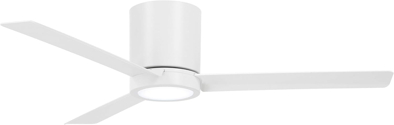 MINKA-AIRE Roto Flush 52" Hugger LED Ceiling Fan F644L-WHF - Flat White