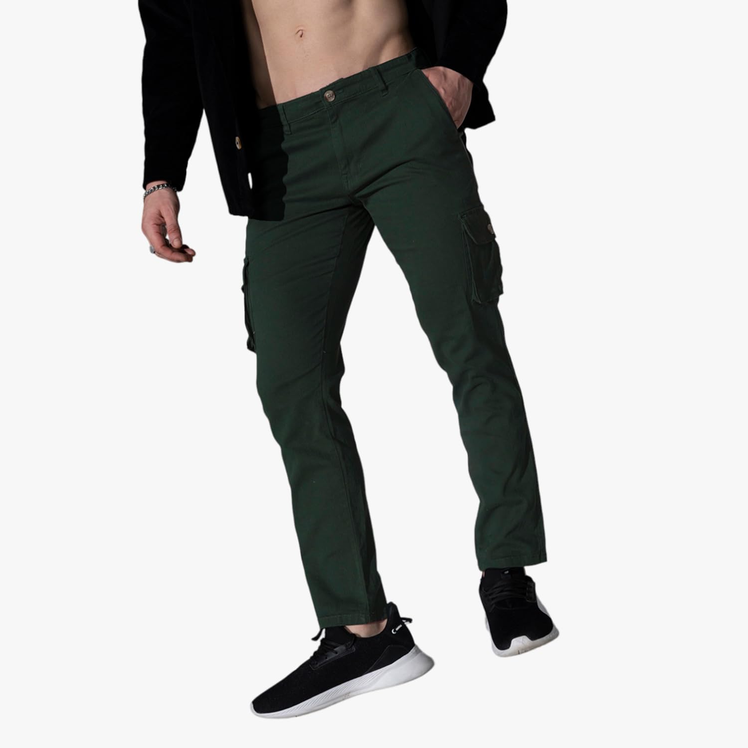 Men Cargo Trousers-image-34
