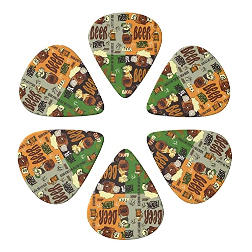 Ensemble de 6 médiators de guitare à bière pour guitare acoustique, guitare électrique, basse, ukulélé – fin, moyen et… - Les Beatles, Paul McCartney, John Lennon, RIngo Starr, George Harrison Ensemble de 6 médiators de guitare à bière pour guitare acoustique, guitare électrique, basse, ukulélé - fin, moyen et… – Image 5