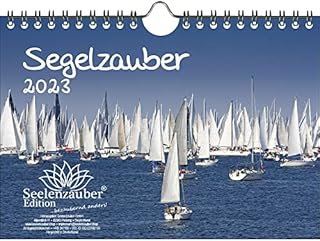 Sailing Magic DIN A5 Wall Calendar for 2023 Sailing Boats and Sea Gift Set Contents: 1x Calendar, 1x Christmas and 1x Greeting Card (3 Pieces Total)