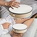 KEJJNYER Hand Drums with Drum Stick, 10 8 6 Inch Hand Drums for Adults Percussion Wood Frame Drum Musical Instrument for Party Class Home Supplies