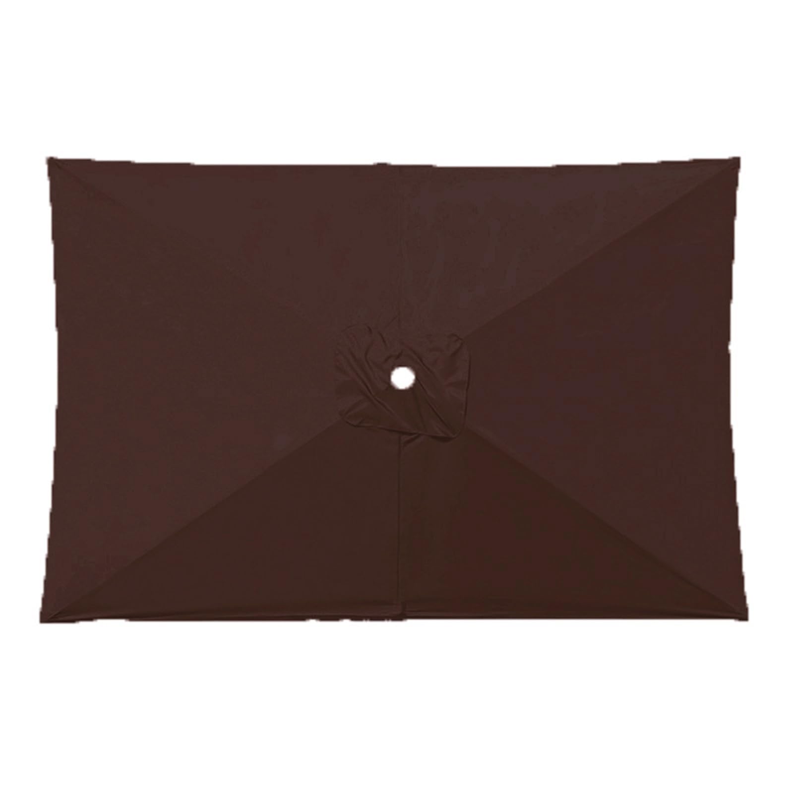 Toile pour parasol rectangulaire extérieur housse tissu marron 2,1x3m