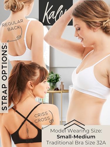 Image of Kalon Women's 4 Pack Demi Padded Bralette Wireless Comfortable Bra