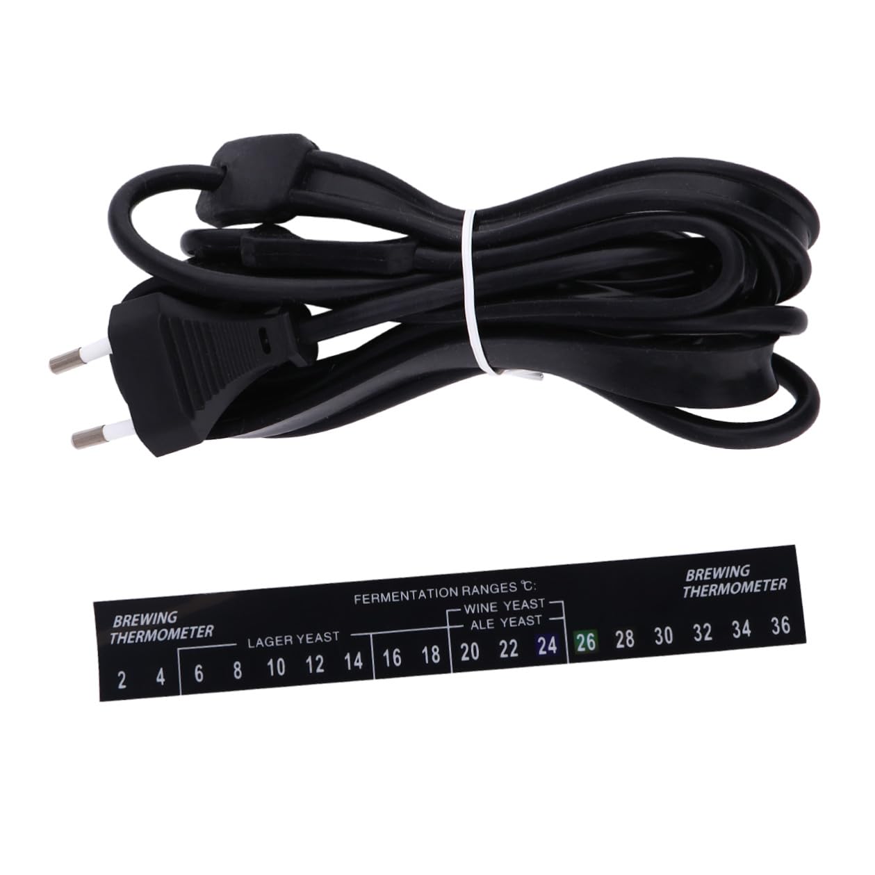 NOLITOY Cintura Riscaldante Elettrica per Fermentazione Nero in Silicone Connettore EU, Alta Efficienza per Keg e Fermentatore, Riscaldamento Completo per Birra e Vino