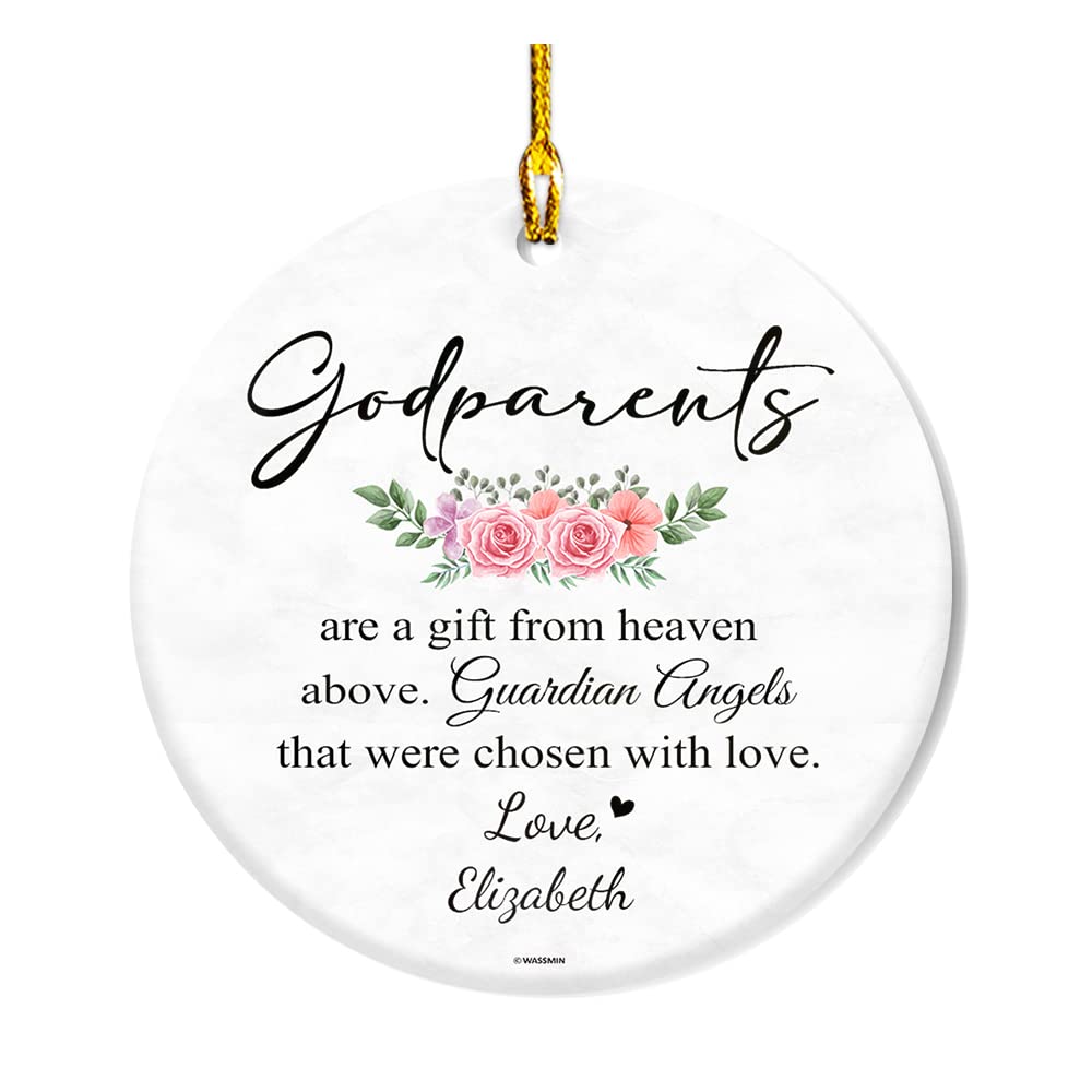 Amazon.com: Wassmin Personalized Family Ornaments Godparents Are A Gift  From Heaven Acrylic Christmas Ornament Custom Name Xmas Gift For Godfather  From Godson Goddaughter Hanging Christmas Tree Decoration : Home & Kitchen