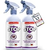 KRAFTKÖNIG PREMIUM Spinnenspray - Sofort + Effektiv Formel - 2x 500ML Anti Spinnenspray - Alternative zu Spinnengift mit Tipps zur Spinnenabwehr - Spinnenabwehrspray Made in Germany